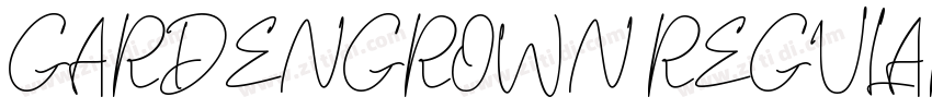 GARDENGROWN REGULAR字体转换